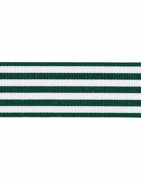Not specified Ribbon & Trimming Green Christmas Stripes, 25mm 5024264712351 5024264712351