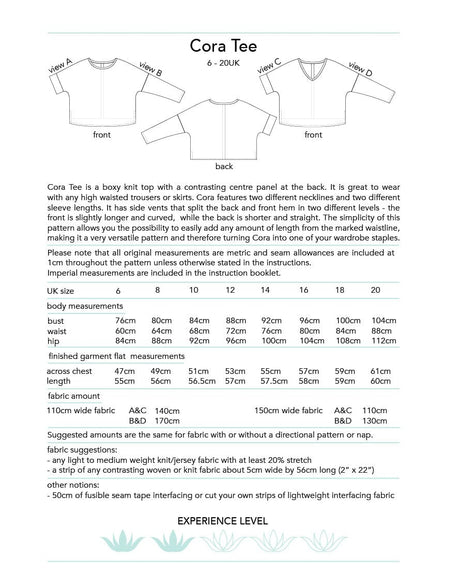 Dhurata Davies Tops Shirts & Blouses Cora Tee Sewing Pattern, Dhurata Davies 46453282