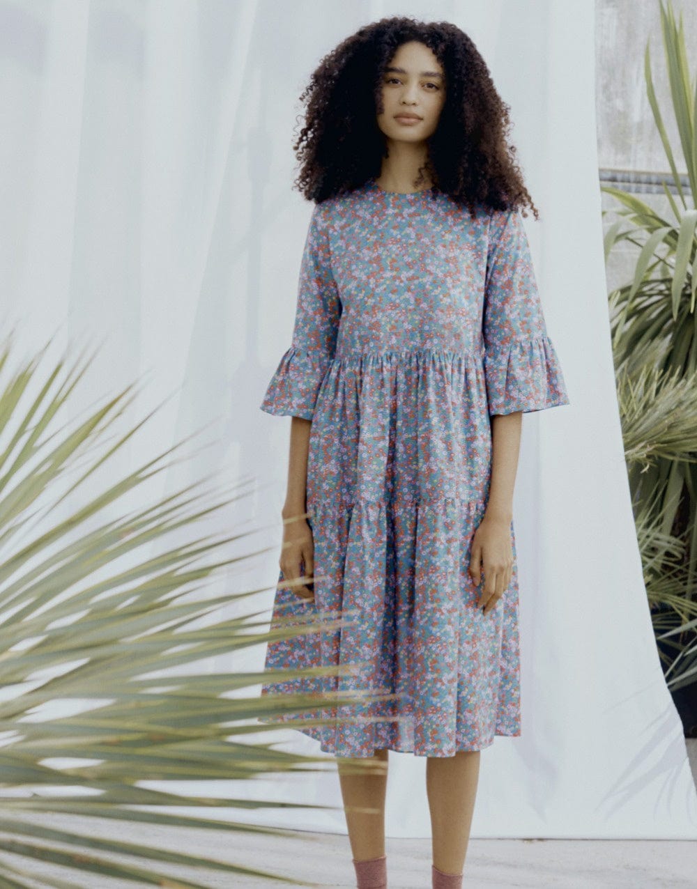 Natasha Tiered Dress Sewing Pattern, Liberty Fabrics – Clothkits