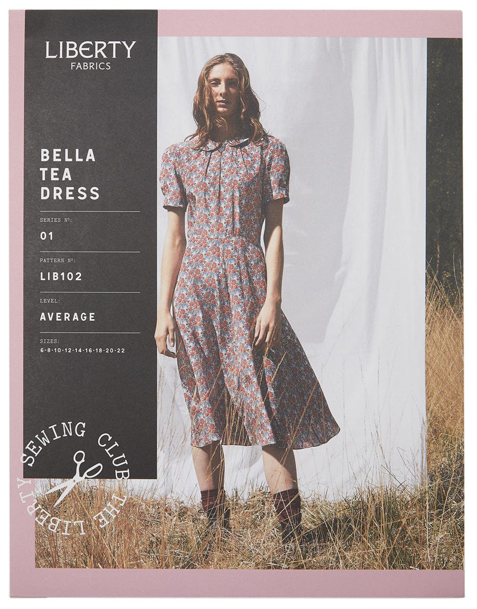 Bella Tea Dress Sewing Pattern, Liberty Fabrics Clothkits