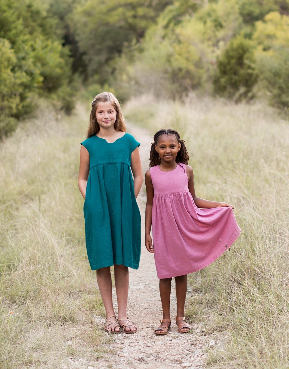 Geranium Girl s Dress Large 6yr 12yr Made by Rae Sewing Pattern Clothkits