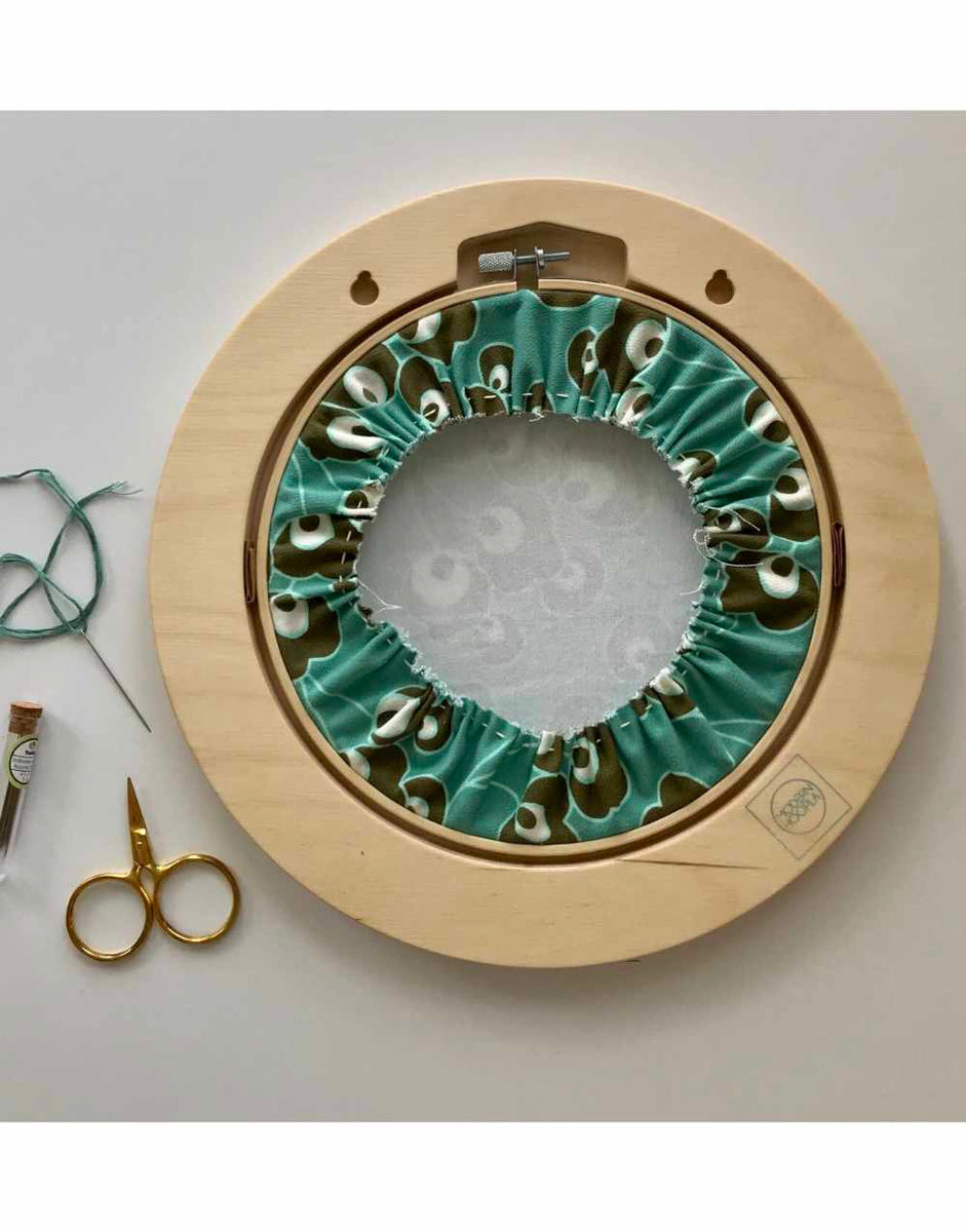 Circular Embroidery Hoop Wooden Frame for 6