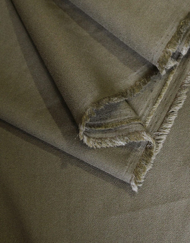 Not Specified Crepe Dressmaking Fabric, Khaki 40021282 40021282
