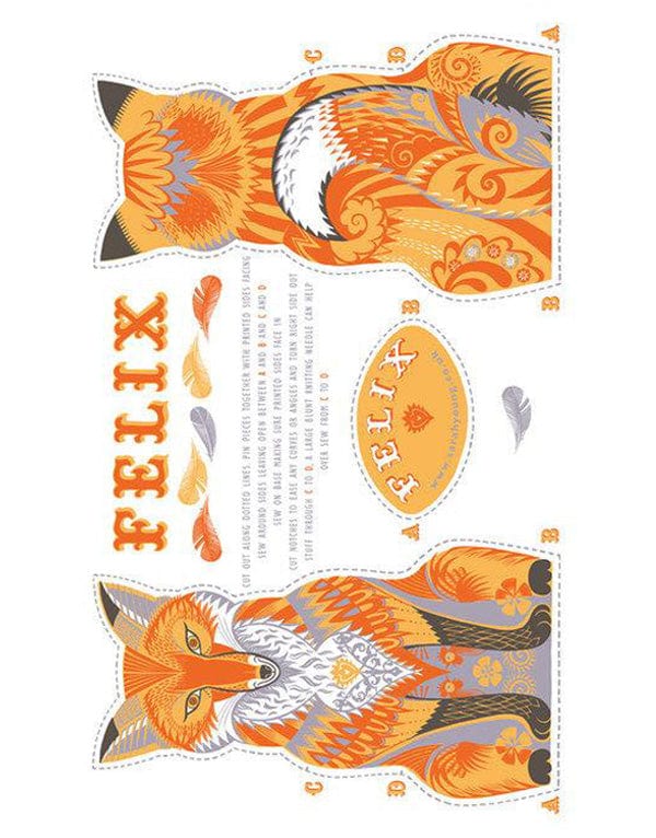 Sarah Young Sewing Kits Felix the Fox Tea Towel / Cut & Sew Kit by Sarah Young 10994