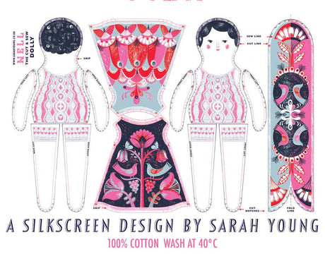 Sarah Young Sewing Kits Nell Dolly Tea Towel / Cut & Sew Kit by Sarah Young 12410