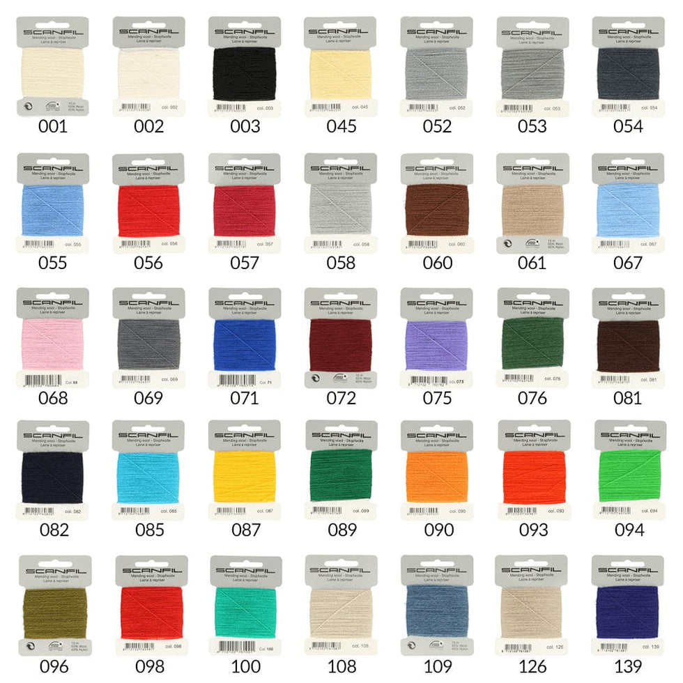 Wool Scanfil Mending Thread, Darning Wool, Various Colours – Clothkits