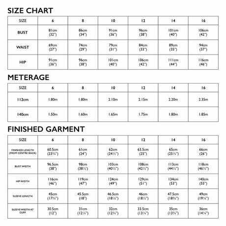 Tessuti Tops Shirts & Blouses AUS 6-16 Harlow Shirt Jacket Sewing Pattern, Tessuti 14762