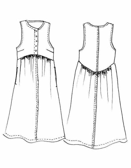 Tessuti Dresses Lisa Dress Sewing Pattern, Tessuti 14632