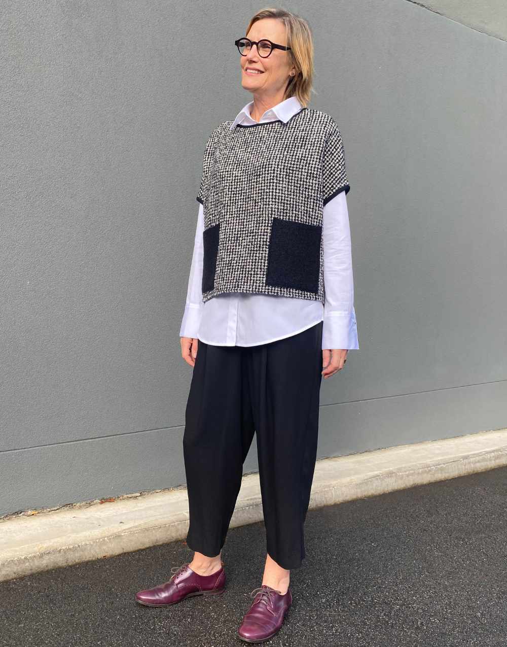 Amara Vest Jumper Sewing Pattern, Tessuti – Clothkits