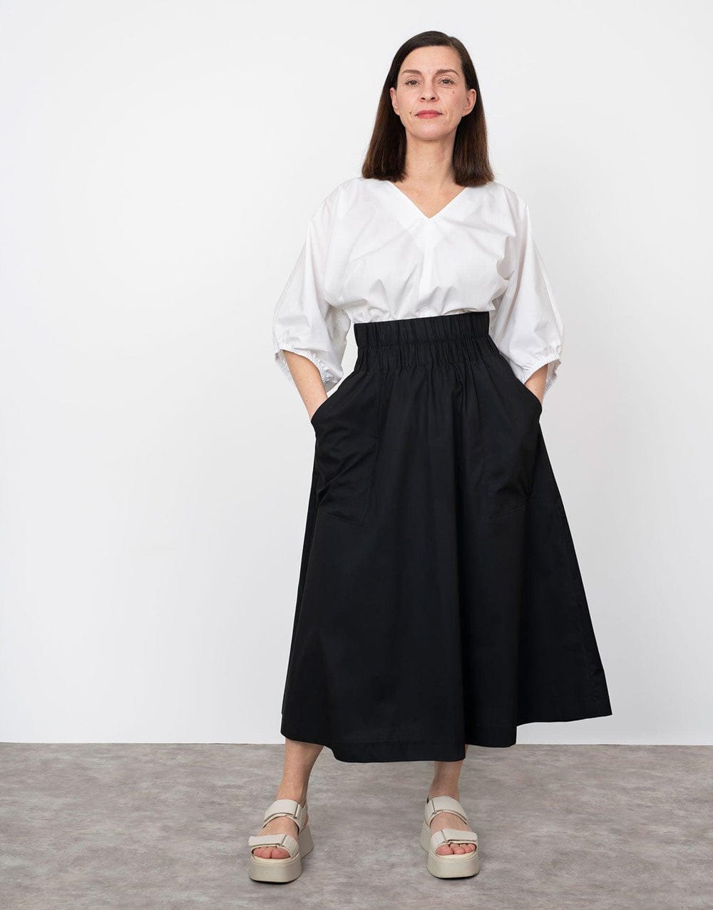 Midi Skirt A Line Skirt Diy A Line Skirt Sewing Pattern A Line