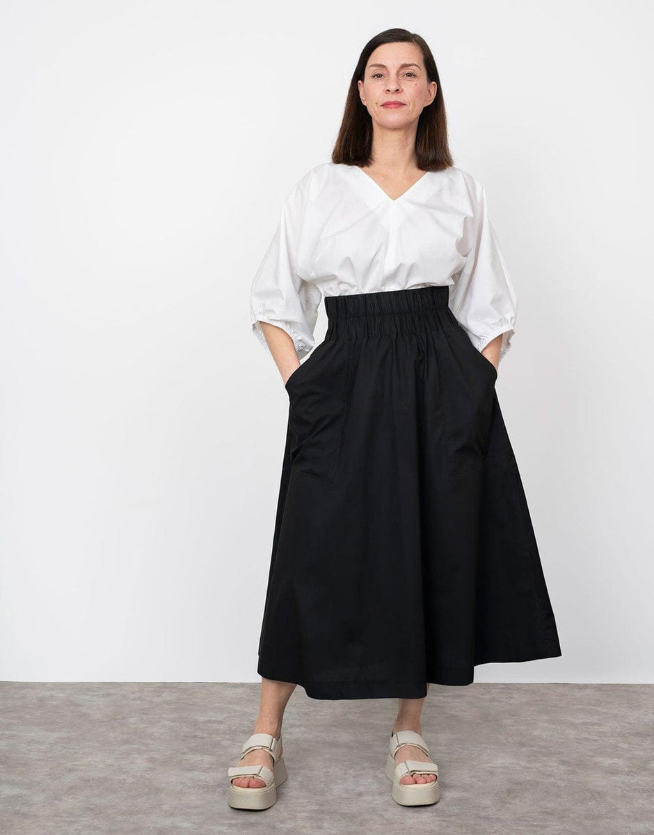 Elastic Waist Maxi Skirt Sewing Pattern, The Assembly Line – Clothkits