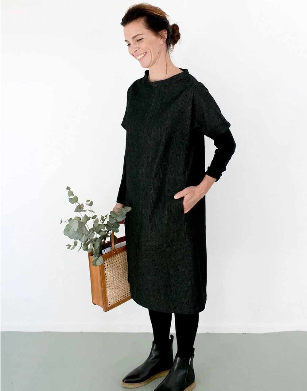 Cap Sleeve Dress Sewing Pattern, The Assembly Line Clothkits