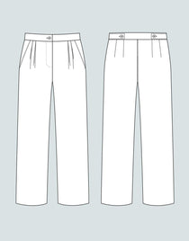 High-Waisted Trousers Sewing Pattern, The Assembly Line – Clothkits