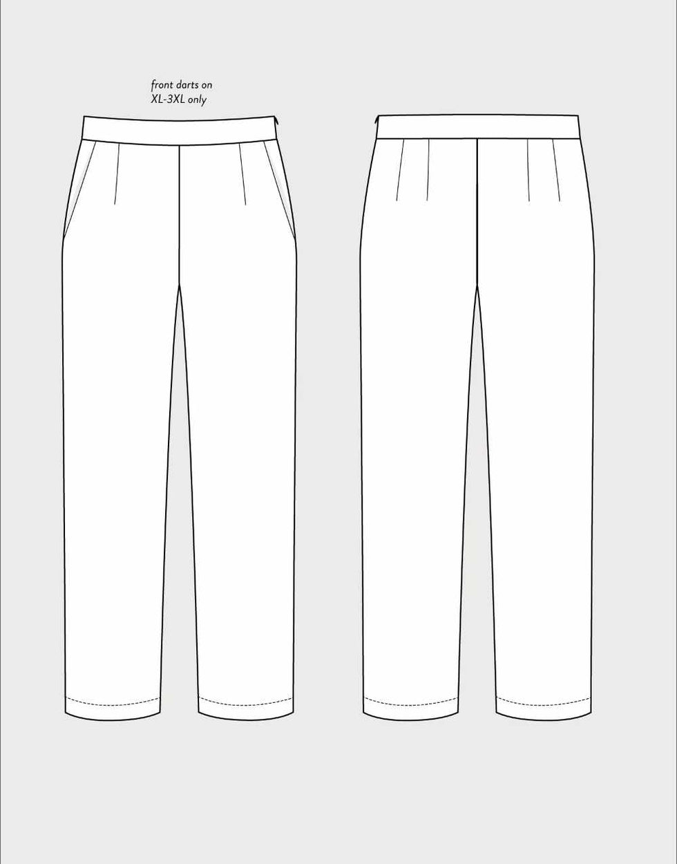 Regular Fit Trousers Sewing Pattern, The Assembly Line – Clothkits