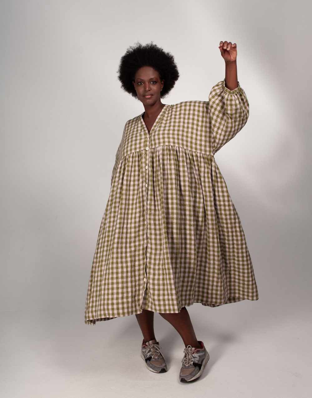 Gather Dress Zero Waste Sewing Pattern PDF Birgitta Helmersson Clothkits